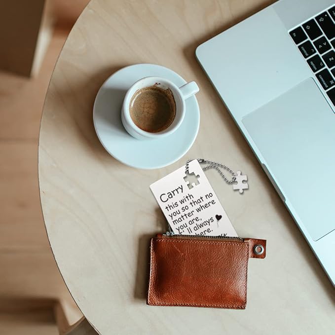 llxxeyopqdxz Engraved Wallet Insert Card Anniversary Card for Men or Women From Wife Mini Love Notes for Him Husband Gifts Long Distance Relationship Anniversary Hubby Gifts