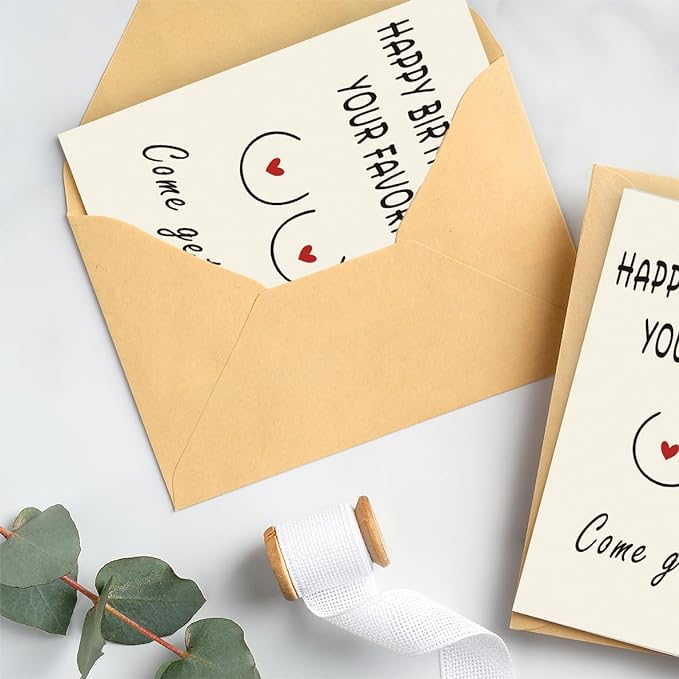 Naughty Birthday Card for Men, Husband, Boyfriend, and Him | Happy Birthday Gifts & Decorations for Men