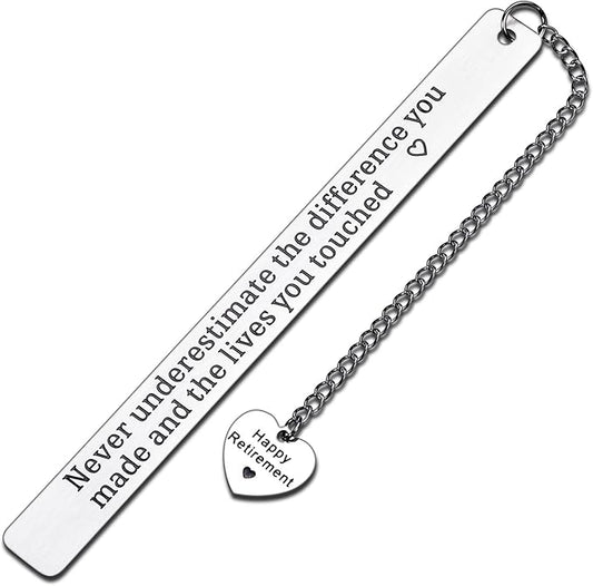 Christmas Gift for Woman Retirement Gifts for Women Men 2024 Retirement Bookmark Gifts for Coworkers Teachers Colleague Retired Appreciation Gifts for Retired Teacher Nurse Coach Going Away