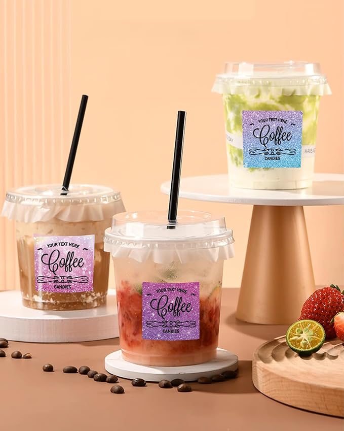 2inch Square Thermal Labels Self-Adhesive, 140 Sheets/Roll Printer Labels for Business and Home, Thermal Sticker for/Shipping/Packaging/DIY Logo Design/Thanks Card/Inventory