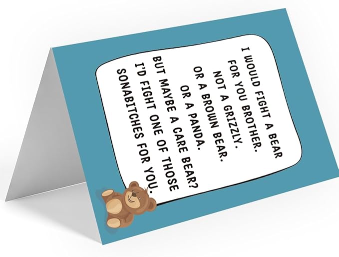 Brother Birthday Card | Birthday Card for Brother | Birthday Card Brother | from Sister | Happy Birthday Brother Card | Funny