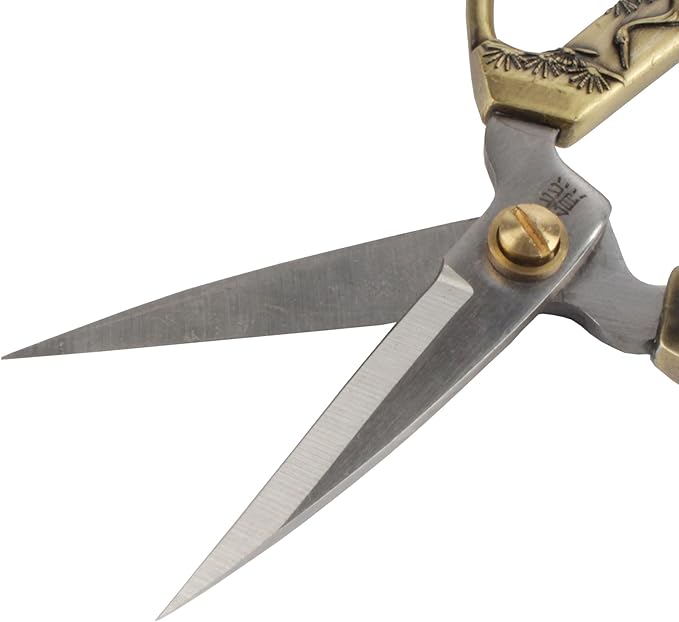 JubileeYarn Crane Motif Small Embroidery Craft Scissors - Bronze - 3 Scissors