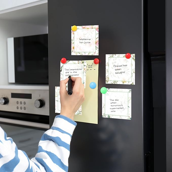 9 Pieces Boho Leaves Sticky Note Pads Adhesive Memo Notes Self-Stick Note Pads for Reminders, Study, Work, Office, School and Home, 9 Styles