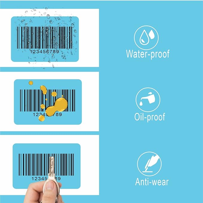 Hybsk 3x2 inch Color Direct Thermal Labels for Shipping, Barcodes, Address, Compatible with Rollo Label Printer & Zebra Desktop Printers(3"x2",Light Blue)