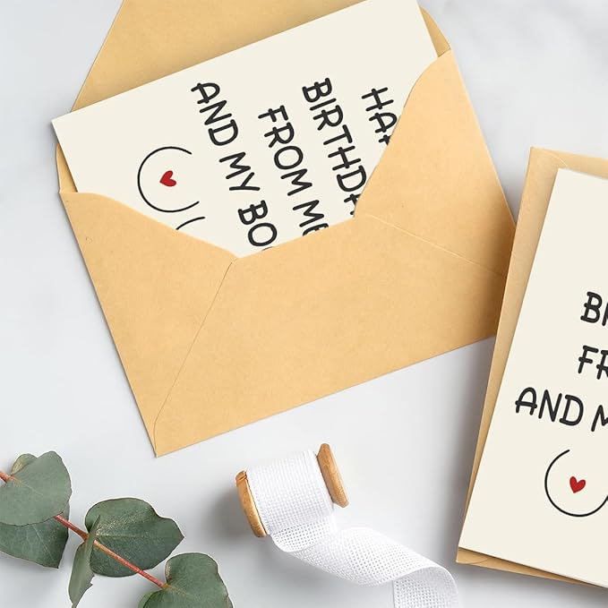 Humorous Birthday Card for Men, Husband, Boyfriend, and Him | Happy Birthday Gifts & Decorations for Men