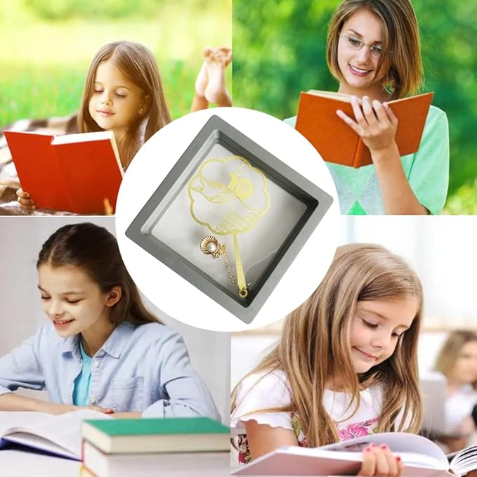 Bookmarks for Book Lovers Book Marks for Reading Women Birthday Graduation Christmas Gifts for Her Cute Metal Bookmark Book Markers Stocking Stuffers for Teens (Snails)