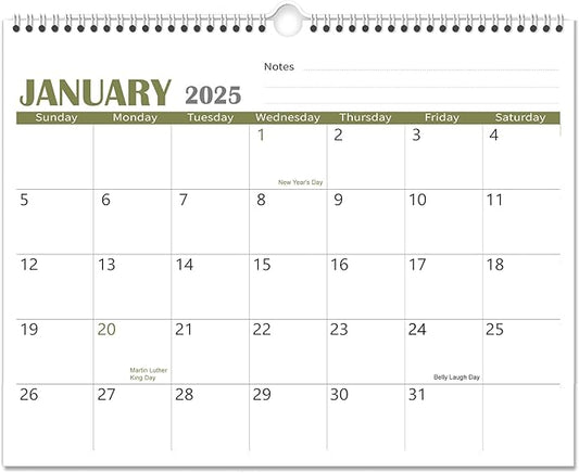 2025 Wall Calendar -Hanging Calendar 2024-2025 from Oct. 2024 to Dec. 2025, Simple Large Wall Calendar(14.5" x 11.5"), 6 Different Page Styles,Perfect for Office,Home or School