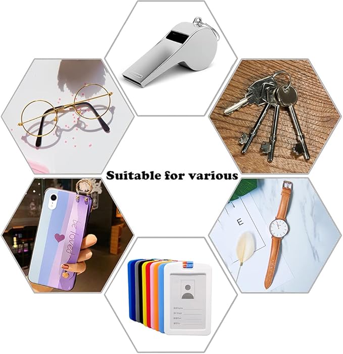 POPLOPP 3PCS Teacher Lanyards for ID Badges and Keys, Cute Silicone Beaded Lanyard for Women Nurse Employees Students