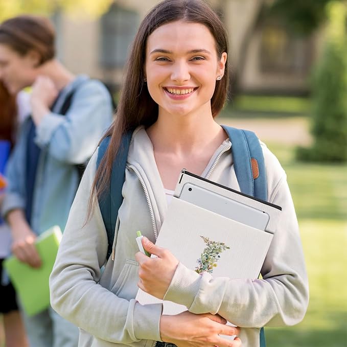 Monogrammed Book Sleeve Floral I Initial Book Pouch Book Accessories Book Lovers Gifts Waterproof Book Cover Book Protector Bookish Gifts Personalized Gifts for Women Girls Readers Bride Friend