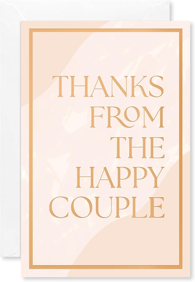 American Greetings 48-Count Blank Wedding Thank You Cards with Envelopes