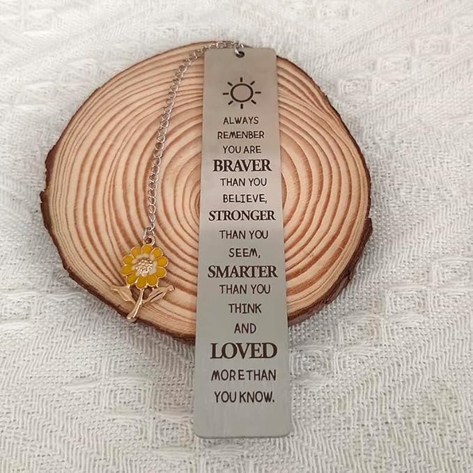 Inspirational Gifts Bookmarks for Girls Women Always Remember You are Braver Bookmark for Coworker Daughter Book Reader Lovers Gifts for Bookworm Encouragement Gift for Niece