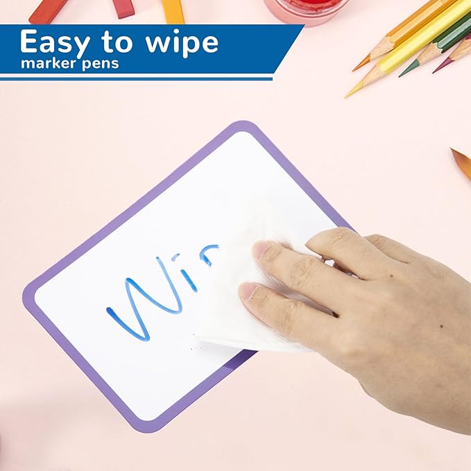 120 Pcs Dry Erase Index Cards Notecards Blank Reusable Flash Cards Sheets Game Cards Study Business Note Cards for School Office Housework Taking To Do List (Multicolor, 4×6 Inch)