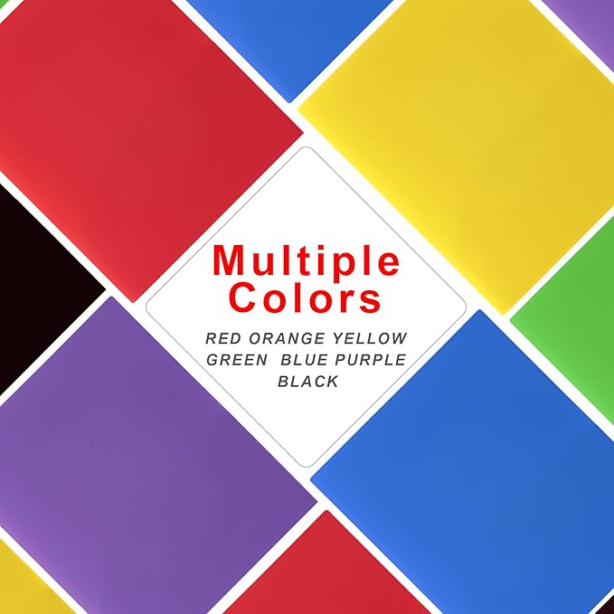 Plastic Folders with Pockets (7 Pack, Blue), Durable Heavy Duty File Folders with Business Card Slot, 2-Pocket Folder for Schoolwork & Office,Letter Size