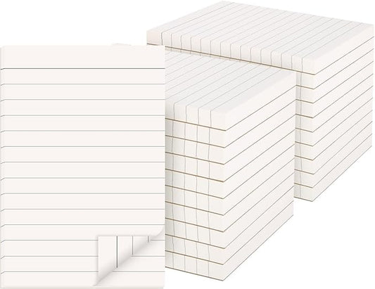 20 Pack Lined Memo Pads 4”x6” Note Pads - 100 Sheets Each Lined Paper Notepad- Small Memo Scratch Pad Writing pads