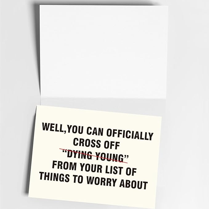 Funny Birthday Cards for Men, Women, Brother, Sister, Dad, Mom, Husband, Friend, and Anyone | Humorous Gifts | Unique Birthday Decoration