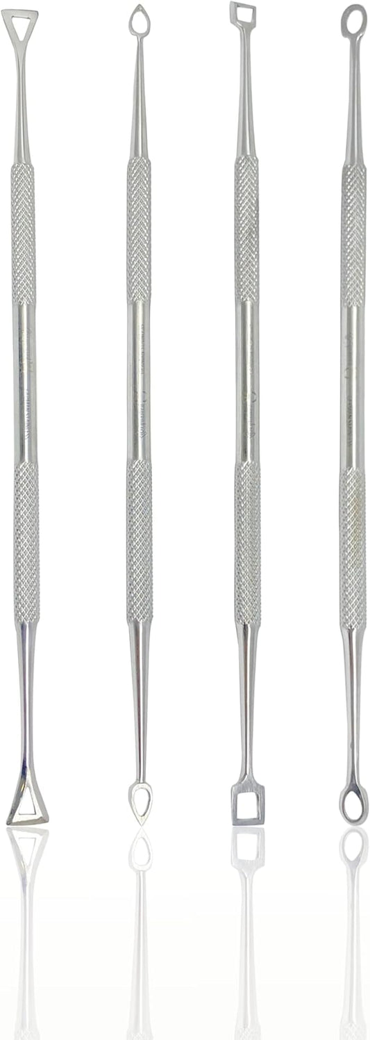 CYNAMED Stainless Steel Spatula Wax & Clay Sculpting Tool Carver Set (4PK)