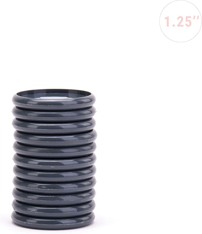 Talia Discbound Notebook - Discs (Charcoal, 1.25inch)