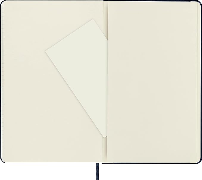 Moleskine Classic Notebook, Hard Cover, Large (5" x 8.25") Squared/Grid, Sapphire Blue, 240 Pages