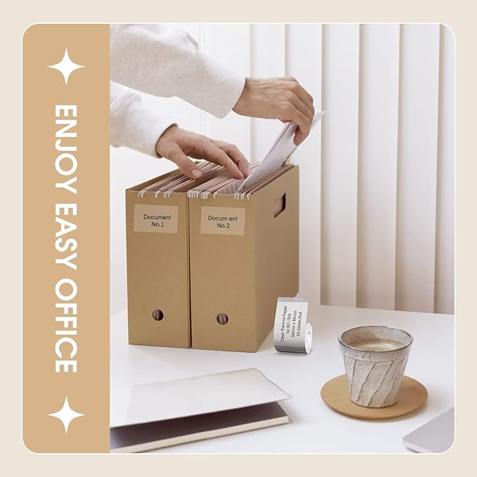 NIIMBOT Labels, 2'' x 3.15'' (50x80mm) Thermal Sticker Label, Waterproof Price/Memo Labels for NIIMBOT B1/B21/B3S/K3 Label Printer, 1 Roll of 95 Self-Adhesive Thermal Labels (Clear)