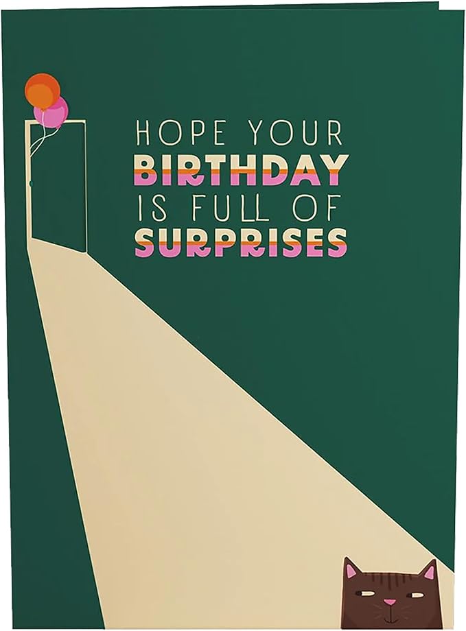 Lovepop Birthday Pop-Up Card for Her, Him, Men, Women - 3D Animal Greeting Cards - Full of Surprises - 5" x 7" - Blank Notecard & Envelope Included