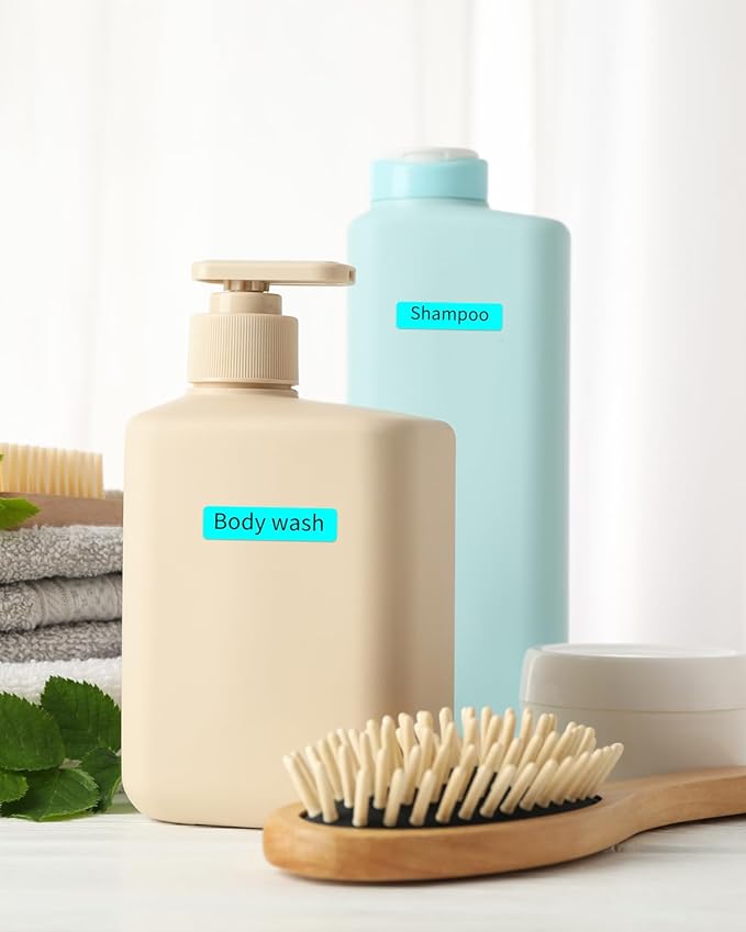 iEager Label Maker Tape, 15mm x 30mm, Blue Sticker Thermal Paper, Household Storage Labels, Self-Adhesive Label Tape, Set of 3