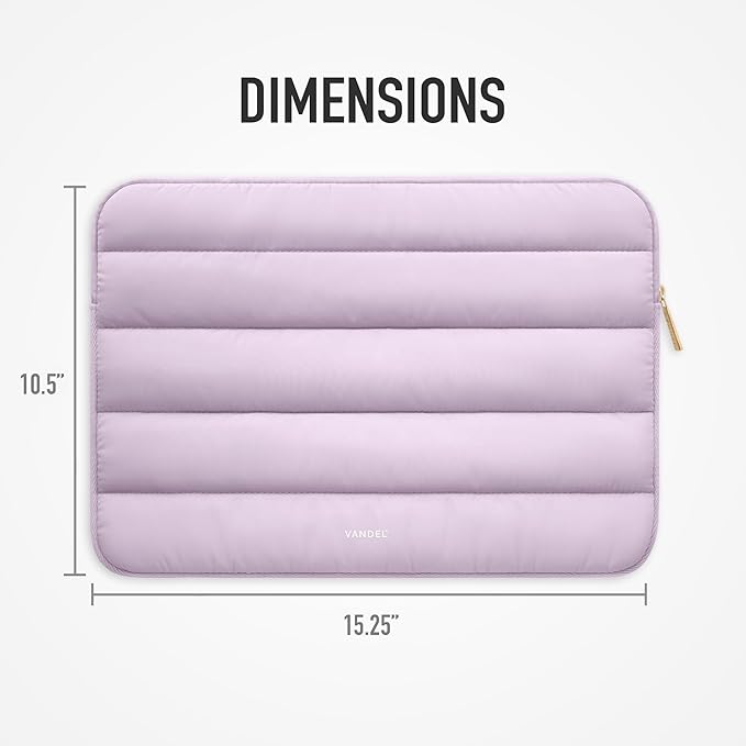Vandel - Puffy Laptop Sleeve 15-16 Inch Sleeve for Women and Men. College Student Gifts for Christmas, MacBook Pro 16 Inch Case, 15.6 Inch HP Carrying Case Asus/Dell/HP Laptop Case 15.6 Cover
