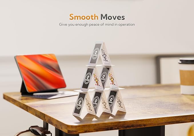 Standing Desk with Keyboard Tray, Standing Desk Adjustable Height, Raising Desks for Home Office and Computer Workstation, 48 Inches, Rustic Brown