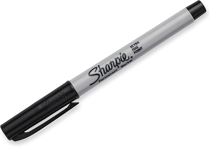 Sharpie 37665PP Permanent Markers, Ultra Fine, 5 Pack