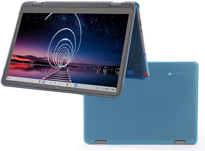 mCover Hard Shell Case ONLY Compatible for 2023~2024 12.2" Lenovo 500E Yoga Chromebook Gen 4 Gen4 2-in-1 Laptop (NOT Fitting Any Other Lenovo Models)- Aqua