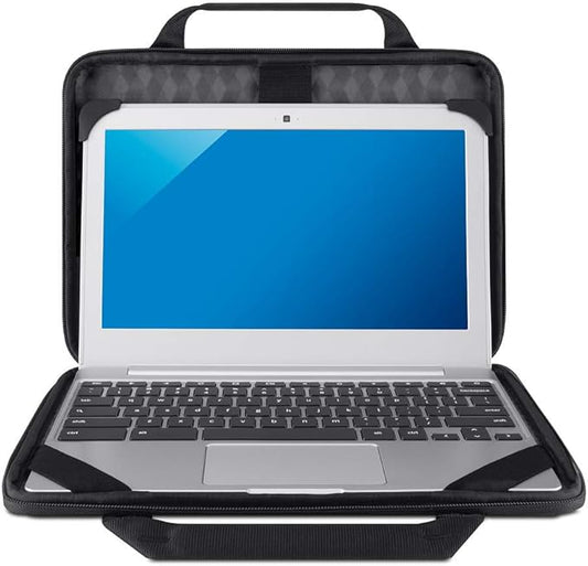 Belkin Air Protect Always-On Slim Laptop Case - Protective Carrying Case for 11in Laptops & Chromebooks, Durable & Lightweight Design w/Shoulder Strap, Ideal for Students & Professionals - Black