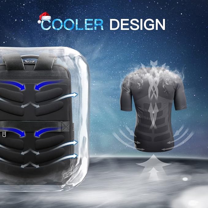 BOPai Genuine Leather Backpack for Men Multi-Function Backpack 15.6 inch Business Laptop Backpack Travel Smart Rucksack with USB Charging Anti Theft Backpack Office Black