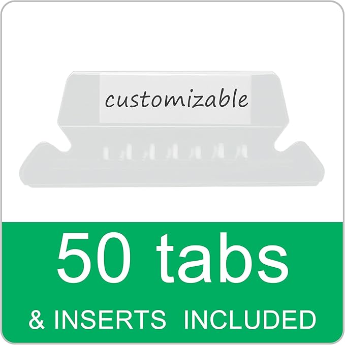 Blue Hanging File Folders,50 Packs Reinforced Hang Folders,Designed for Home and Office Color Coded File Organization, Letter Size