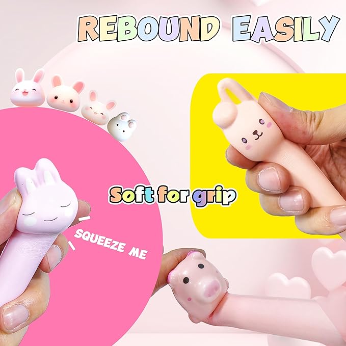 5 Pcs Kawaii Cute Fun Pens for Girls Stationary & Cool Pens for Teenage Girls Gifts for Tweens Girls Easter Baskets Stuffers Pink