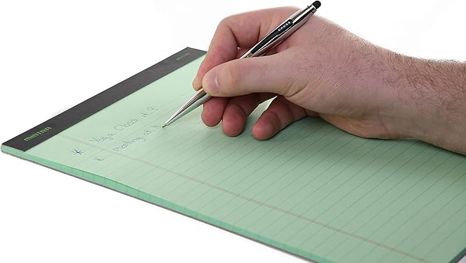 Mintra Office Recycled Writing Pads 6pk (Pastel, Wide Ruled (8.5in x 11in)) - 50 Sheets per Notepad, Micro perforated, Legal Pad, Notebook Paper for School, College, Office, Business
