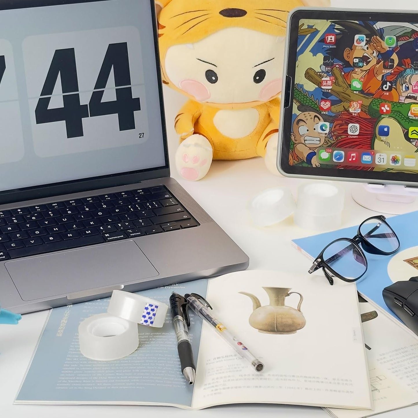 Clear Tape, 6 Rolls Transparent Tape Refills, Easy Tear Stationery Gift Tape for School & Office, High Viscosity, Odorless, 1 Inch Core, 3/4 x 1000 inches