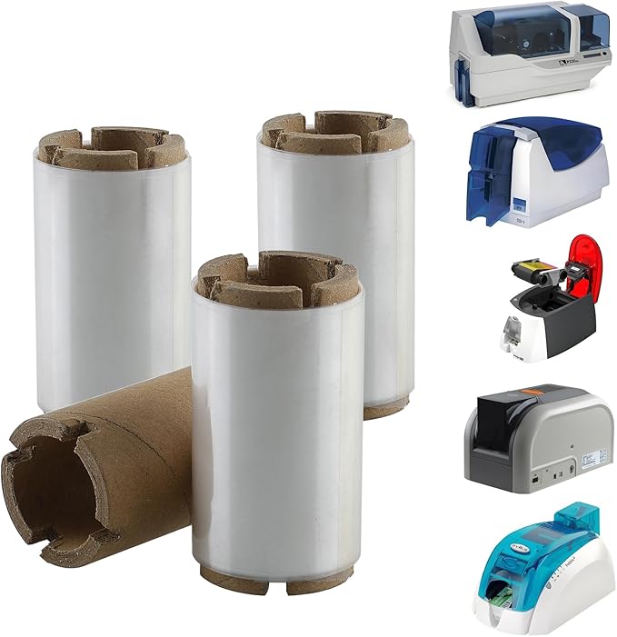 2.36’’ x 295’ UV Color Ribbon 1 Roll, Gencore 60mm x 90m Fluorescent Anti Theft Invisible Marking Ribbon 1000 Prints, 1'' Core, Compatible for HITI-CS200 HITI-CS200E, Invisible Under UV Light to Red