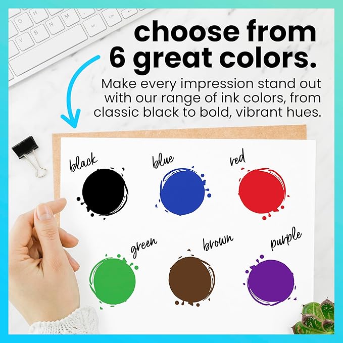 Self Inking Stamp Refill Ink - 2 oz. - Blue Ink