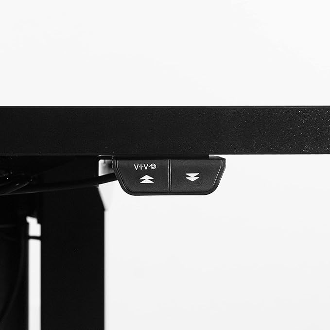 VIVO Universal 48 x 30 inch Solid One-Piece Table Top for Standard and Sit to Stand Height Adjustable Home and Office Desk Frames, Black, DESK-TOP48-30B