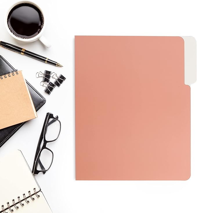 Mr. Pen- File Folders, 6 Pack, Vintage Colors, 1/3-Cut Tab, File Folders Letter Size, Colored File Folders, Office File Folder, Colored Folders, Office Supplies File Folders, File Folders with Tabs