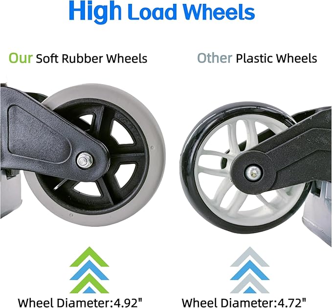 Folding Hand Truck, 165lbs Capacity Lightweight Portable Folding Dolly Multi-fuctional Foldable Hand Cart Heavy Duty Utility Cart for Home Shopping Office and Travel Use (Black 2 TPR Wheels)