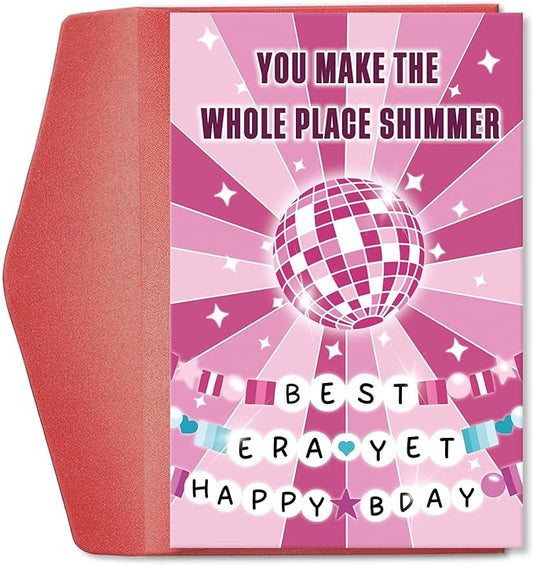 Tay Birthday Card for Best Friend, Funny Birthday Card Gift for Music Lovers, Best Era yet Birthday Card, You Make The Whole Place Shimmer