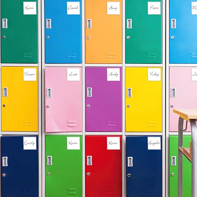 52 Pack Index Card Pockets with Top Open, 3 x 3 Inch Adhesive Label Pockets Clear Plastic Index Card Holder for Organizing, Storage Bins, Library Cards, Notes