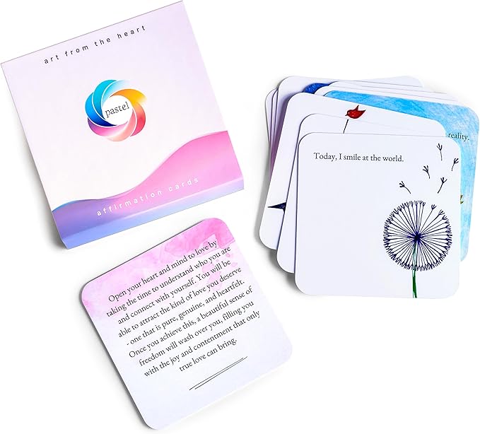 PASTEL Positive Affirmation Cards for Women – Daily Affirmations Cards for Mindfulness, Self Care, Meditation | Inspirational and Motivational Gifts for Women