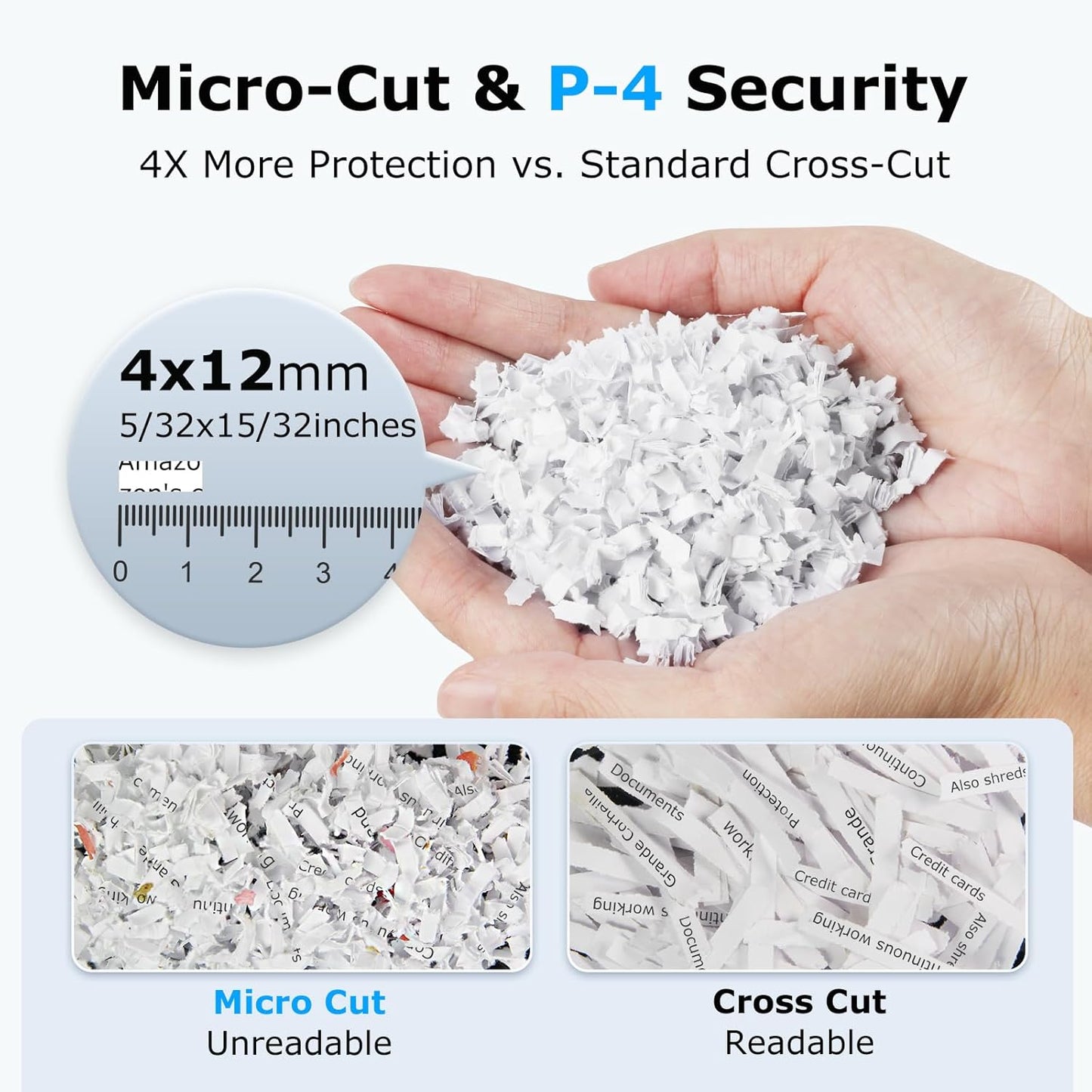 BONSEN 150-Sheet Autofeed Paper Shredder for Office, 60 Mins Heavy Duty Micro-Cut Shredders for Home Office Use, P-4 High Security Commercial Document Shredder with 6 Gal Large Capacity Bin (S3114)