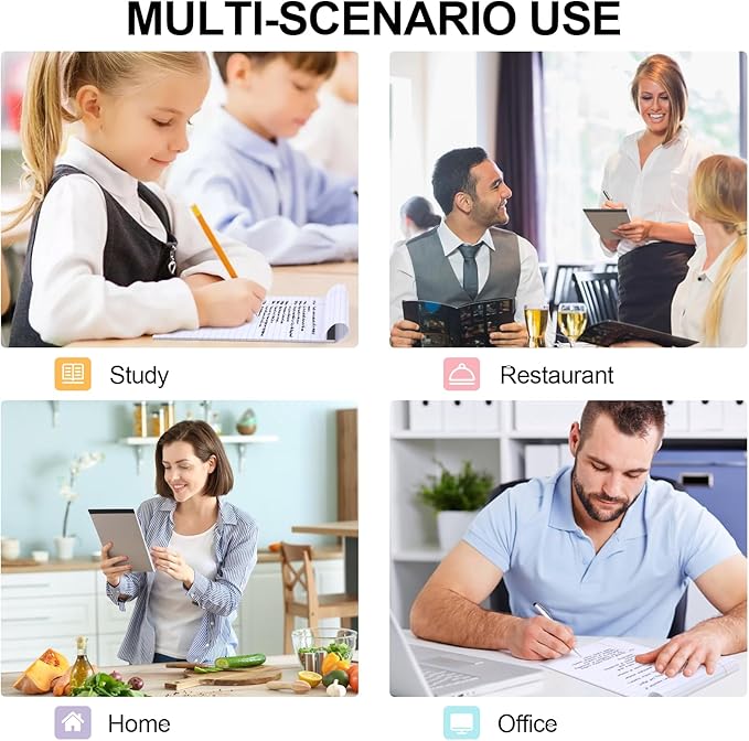 Utron 6 PCS Small Legal Pads 5x8 White, Narrow Ruled Small Note Pads 5x8, Micro Perforated Writing Pad, College Ruled Legal Notepads 5x8 for Study, Office, To-Do Lists(30 Sheets/Small Notepad)