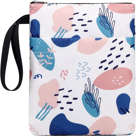 DSIUE Book Sleeve Book Protector Book Lovers Gifts Book Covers for Paperbacks with Zipper,11.4 X 9 Inch