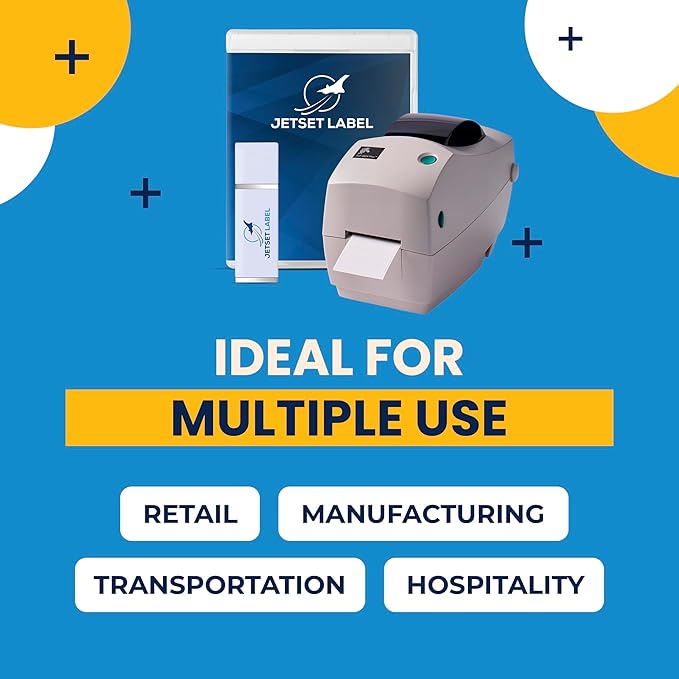 Zebra TLP 2824 Plus Thermal Transfer Desktop Monochrome Printer | 2 in Width | Serial & USB Port Connectivity 282P-101110-00 | Include Jetset Software