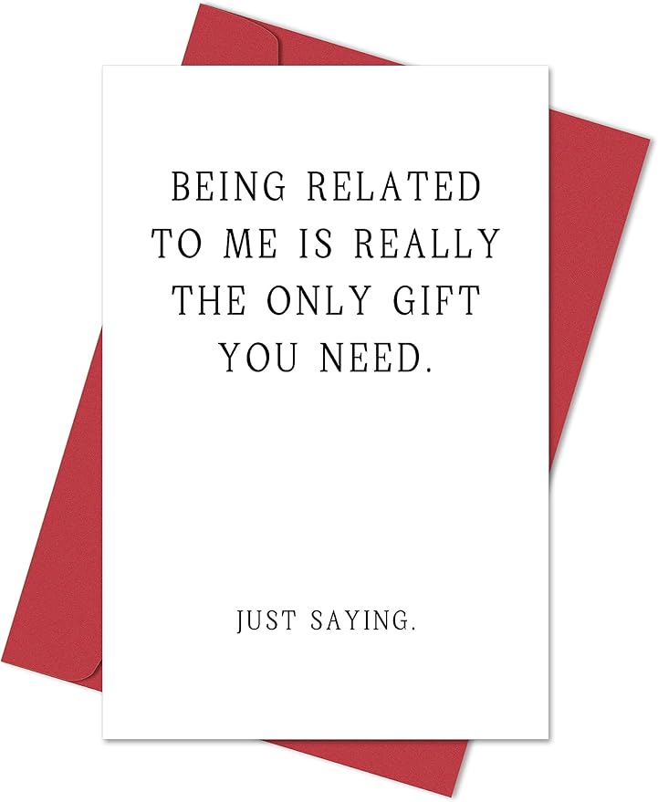 Heollaok Funny Birthday Card for Brother and Sister, Cute Joke Birthday Card for Cousin or Niece, Humor Happy Birthday Card for Family