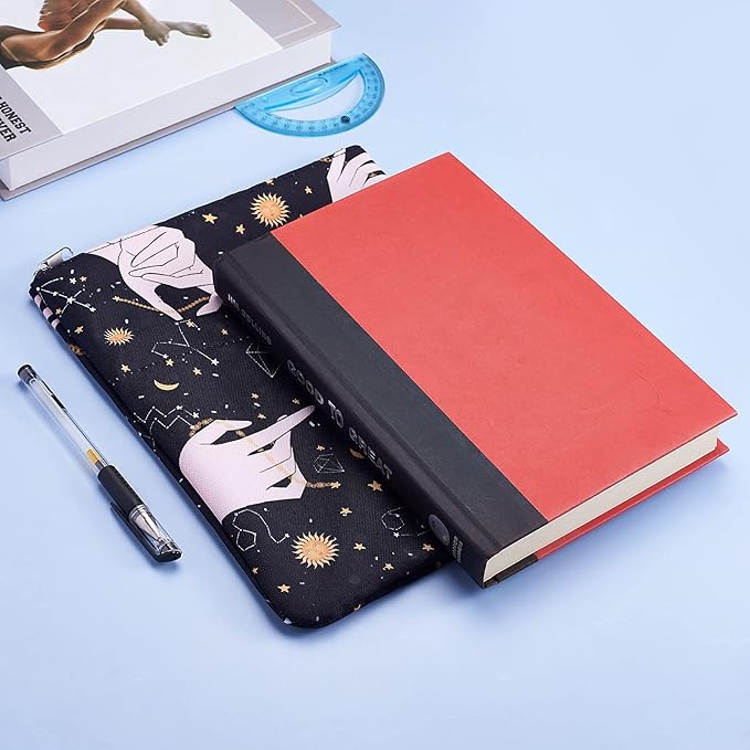 Book Sleeve for Book Lovers, Bookish Book Protector, Book Covers for Paperbacks, Washable Fabric, Book Sleeves with Zipper, Medium 11 Inch X 8.7 Inch