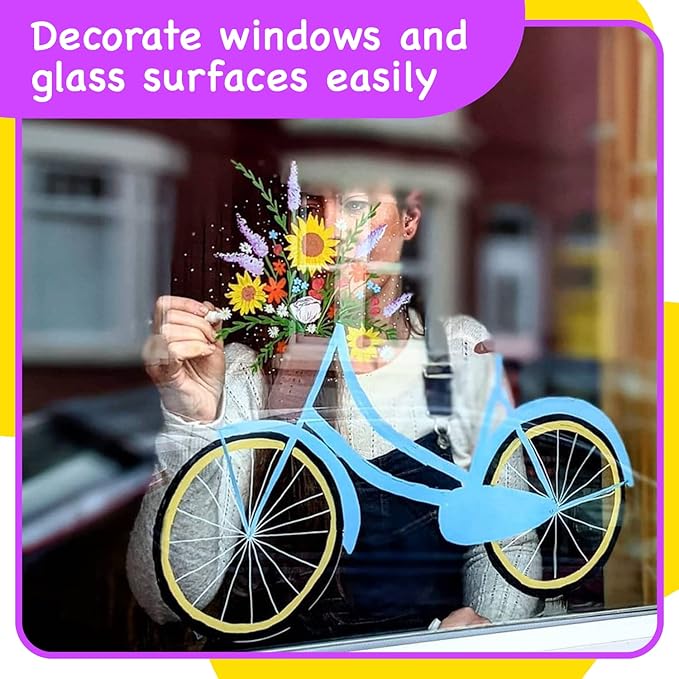 Fine Tip Chalk Markers for Chalkboard, Blackboard, Window, Labels, Bistro, Glass, Car, Board (10 Pack, 3mm) - Wet Wipe Erasable Ink, 3mm Reversible Tip Liquid Chalk Pens